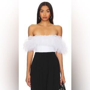 NWT FREE PEOPLE Intimately White Big Love Bodysuit XS
